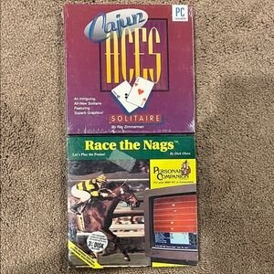 Cajun Aces Solitaire and Race the Nags PC Game Set